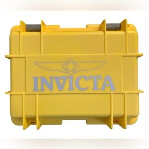 Invicta 8 Slot Watch Case Yellow Collector Case/ Watch Impact Resistant